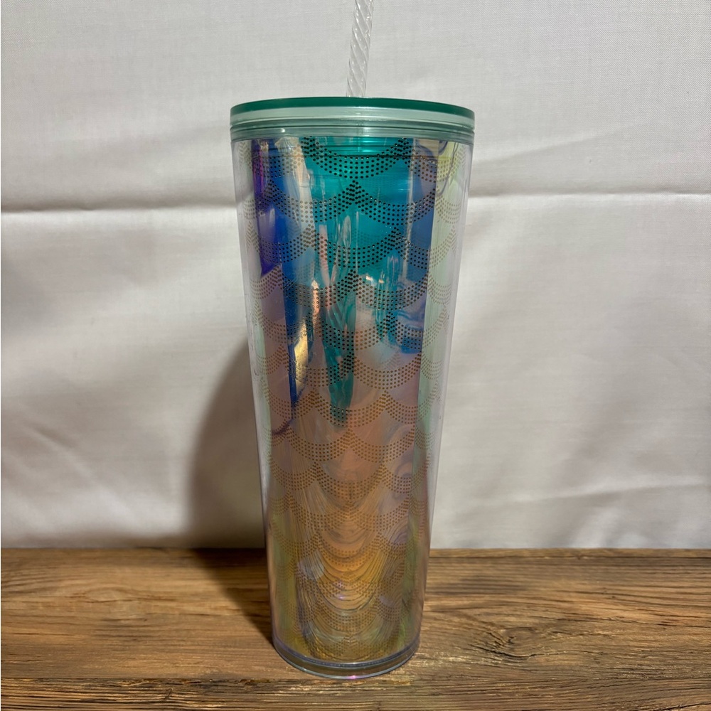 Starbucks Multicolor Tumbler with Green Lid‎ - Picture 2 of 5